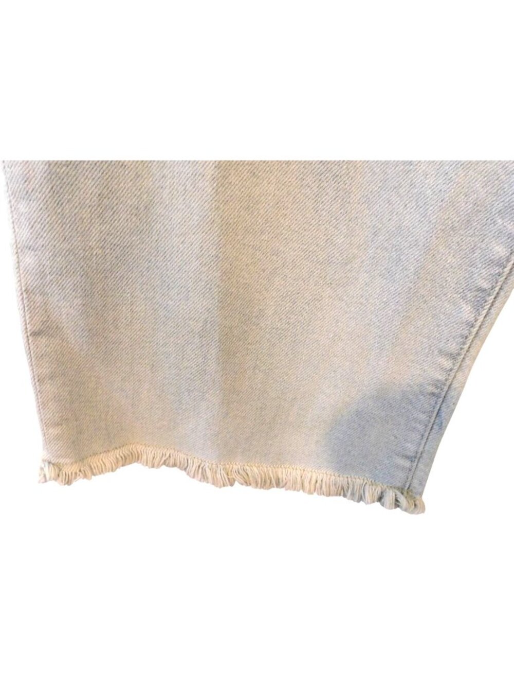 Pilcro Anthropologie Sz 27 Light Wash Jeans Wide LEg Raw Hem Trendy Denim Y2K - Picture 2 of 5